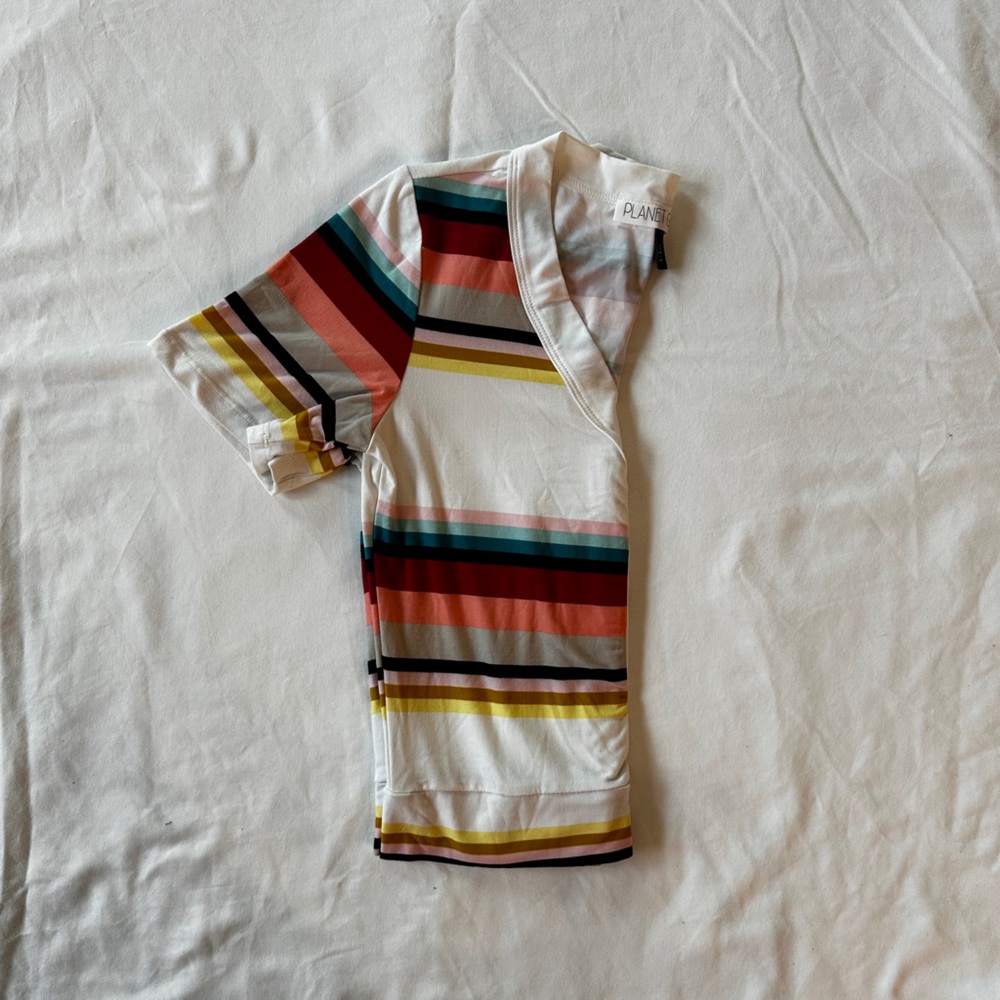 Multi-Colored Crop with Buttons - Picture 3 of 5